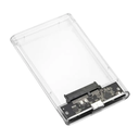 OSCOO 2.5" USB 3.0 to SATA External HDD Enclosure (Transparent Grey, Type-C, USB 3.2 Gen 2)